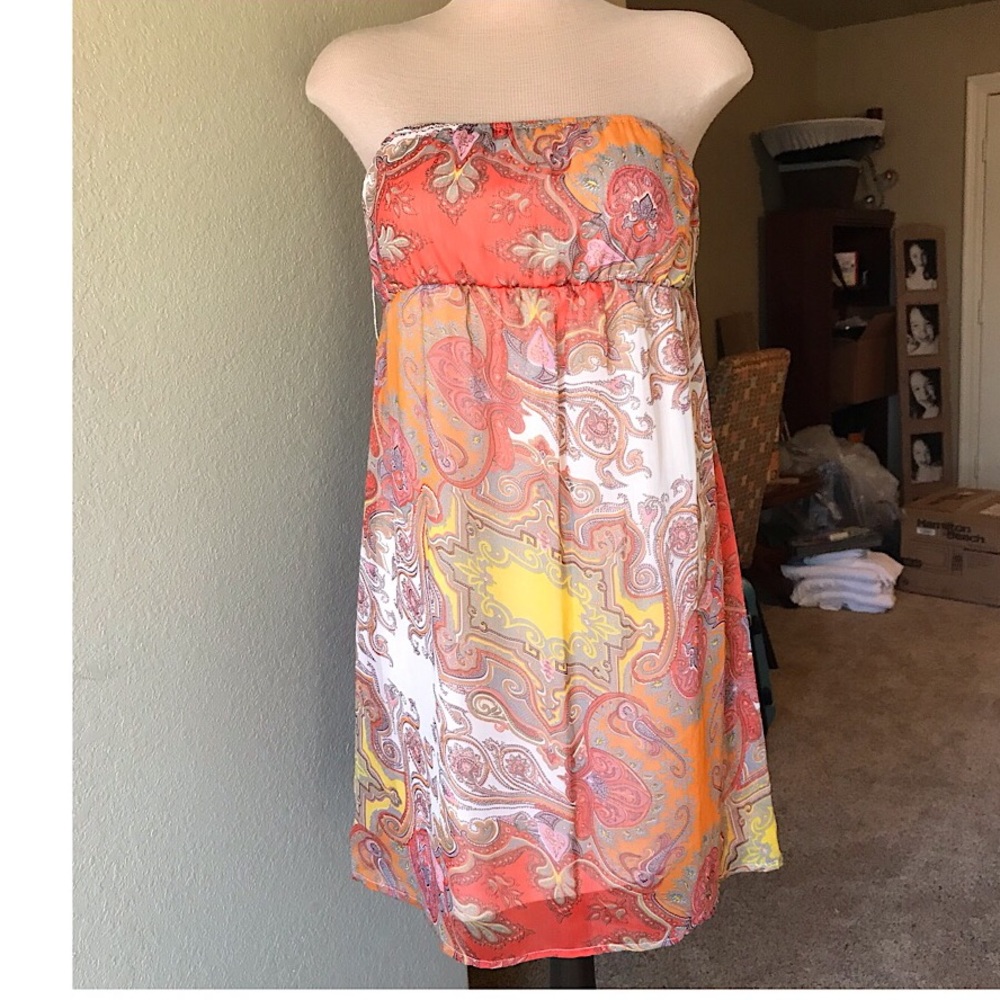 Grass Collection fully lined sleeveless dress